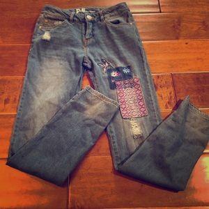 NWOT P.S. by Aeropostale patchwork jeans